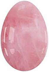 Undrilled Yoni Egg Natural Stone Jade Egg for Kegel Exercise Rose Quartz Yoni Egg,Rose Quartz,30x20mm