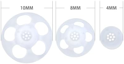 Click Dome 4mm/8mm/10mm Open for Connexx/Siemens/Signia and Rexton RIC Hearing Aids with Cleaning Brush Tools and Carry Case- 20pieces (8MM)