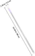 Sosoport Stainless Steel Mop Stick Pole Replacement, 88cm Two-Section Broom Rod with Detachable Handle Grip for Bathroom Cleaning, Household Mop Handle Accessory Set Random Color