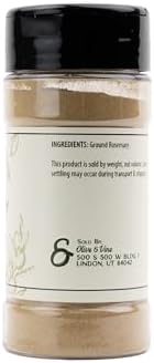 Olive & Vine Ground Rosemary, Earthy & Piney Flavor, Seasoning for Roasts, Soups, and Stews, With Rich Tradition, Authentic Taste, For Global Recipes (1.52 Ounce)