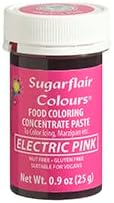 Sugarflair Food Coloring Concentrate Paste, 25 Grams Electric Pink