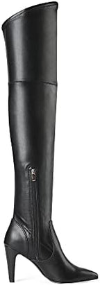 DREAM PAIRS Women's Thigh High Boots Over The Knee Heels Long Sexy Pointed Toe Boots