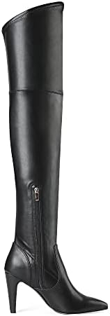 DREAM PAIRS Women's Thigh High Boots Over The Knee Heels Long Sexy Pointed Toe Boots