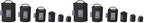 MDF Instruments Latex-Free Adult Replacement Blood Pressure Monitor Cuff - Single Tube - Black (MDF2100451-11) (Pack of 2)