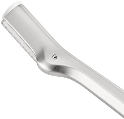 Tweezerman Eyebrow Razor with 3 Replacement Blades and Safety Cap (Stainless Steel)