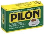 Café Pilon Decaffeinated Espresso Ground Coffee, 10-Ounce (Pack of 6)