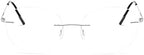 Round rimless reading glasses super light titanium alloy Reader for men and women