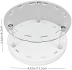 12 Holes Acrylic Rotatable Tweezers Holder, Eyelash Makeup Grafting Tweezer Display Stand Extensions Organizer Training Rack Beauty Tools (White)
