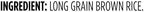 Amazon Grocery, Brown Long Grain Rice, 5 Lb