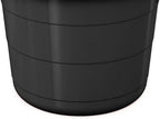 17 Gallon Plastic Tub with Rope Handles, Black