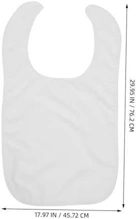 Luxshiny Adjustable Adult Bib for Eating Reusable Clothing Protector for Seniors Dining Apron for Special Needs Comfortable Design for Mealtime and Makeup Use