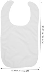 Luxshiny Adjustable Adult Bib for Eating Reusable Clothing Protector for Seniors Dining Apron for Special Needs Comfortable Design for Mealtime and Makeup Use