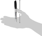 Sharpie Permanent Markers, Fine Tip, Black, 12 Count - Office Supplies, Quick Drying, Fade Resistant, For Wood, Plastic, Paper, Metal, And More