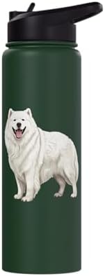 Samoyed Dog Breed Pet Cute Graphic Stainless Steel Insulated Water Bottle