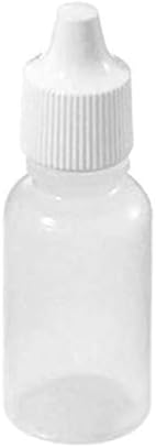 10PCS 15ML Empty Plastic Squeezable Eye Liquid Dropper Bottles with Childproof Cap, Great for Solvents, Essence, Eye drops, Saline, etc.