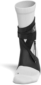 BetterGuards Lite Ankle Brace – Lightweight Sports Ankle Support for Men & Women | Stabilizer for Comfort & Mobility | Breathable, Non-Compression Fit for Sports, Training & Recovery (Black, Small, Left)