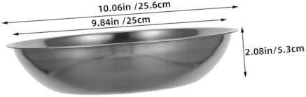 2pcs Electronic Scale Tray Metal Weighing Bowl Digital Kitchen Scale Food Weighing Stainless Steel Bowl Mixing Serving Portion Control