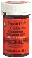 Sugarflair Food Coloring Concentrate Paste, 25 Grams Christmas Red