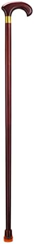 Wooden Walking Canes with Rubber Tip，Natural Wood Walking Stick，Solid Wood Cane for Seniors，Balancing Lightweight Cane，Comfortable T Handles (Size : 85cm/33in)