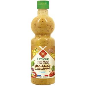 Lesieur Sauce Salade Moutarde de Graines Ancienne Legere 50cl (Lesieur Vinaigrette With Grain Mustard Dressing Light 50cl)