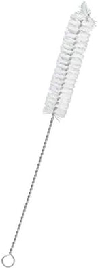EISCO 12PK Bristle Cleaning Brushes with Fan-Shaped Ends, 9" - Twisted Stainless Steel Wire Handle - Ideal for 0.6" - 0.8" Diameter Tubes, Bottles, Flasks, Cylinders, Jars, Vases, Cups