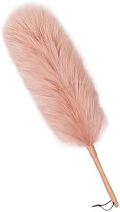 Duster, Set Feather Duster Dust-Sweeping Feather Duster Car Feather Duster Dust-Sweeping Household Car Handle Dusters(Color:Bean Paste Large)