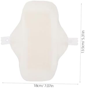 FRCOLOR 4pcs Reusable Menstrual Pads Washable Sanitary Napkin for Women Cotton Panty Liners Leakproof Layer Bulk Pack