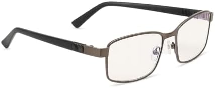 Foster Grant Ti-tech premium reading glasses hyperflex hinge TI104 gunmetal +1.00