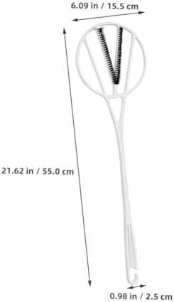 Quilt Dust Removal Tool Long Handle Traditional Quilt Duster for Mattress Dust and Rug Cleaning Household Dusting Tool with White Handle for Home Use