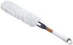 Full Circle Dust Whisperer Microfiber Duster - Machine Washable, For Ceiling Fans, Blinds, Furniture - White