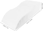AUNMAS Leg Elevated Pillow, S Shape Leg Pillow Foam Leg Support Pillow Portable Wedge Pillow for Rolling Over Discomfort Relief (White)
