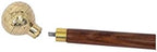 Solid Brass Globe Head Walking Cane – Victorian Style Wooden Walking Stick for Men & Women – Handmade Brass Handle Designer Cane for Collectors & Seniors