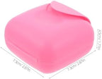 VALICLUD Portable Storage Plastic Case Lid Compact Storage Container for Period Cups