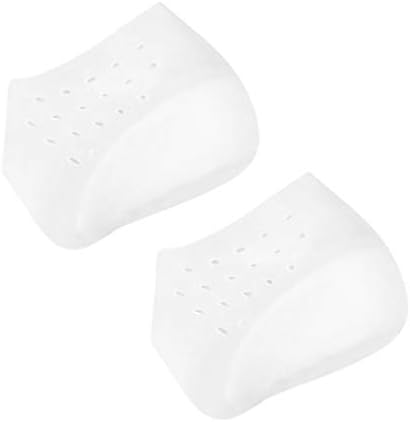 EXCEART Heel Cup Insoles Half Height Increase Insoles Invisible Silicone Shoe Lift Heel Pads 5.5CM Men Women (for Size 40-46)