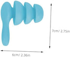 Yardwe Waterproof Soundproof 2 Pairs Hearing Protection Earbuds for Studying Swimming Bathing Blue