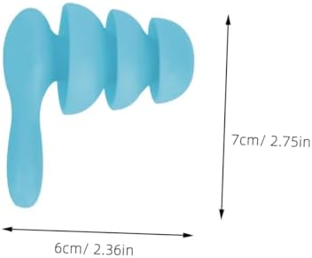 Yardwe Waterproof Soundproof 2 Pairs Hearing Protection Earbuds for Studying Swimming Bathing Blue