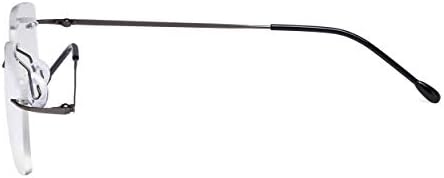 CessBlu Rimless Reading Glasses Lightweight Readers for Men