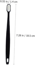 Beaupretty Soft Bristle Toothbrush for Gum Care 2pcs, Ultra Soft Adult Toothbrushes for Sensitive Gums, Couples Set with White and Black for Daily Oral Hygiene