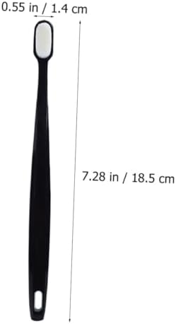 Beaupretty Soft Bristle Toothbrush for Gum Care 2pcs, Ultra Soft Adult Toothbrushes for Sensitive Gums, Couples Set with White and Black for Daily Oral Hygiene