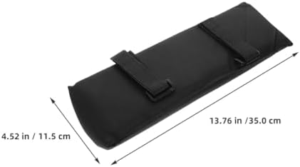 FOMIYES Outdoor Armrest Cushion Pad for Folding Beach Chair, Elbows Armrest Cover with Soft Padding, Black Arm Rest Pillow for Camping, Patio, Lawn Lounger Accessories