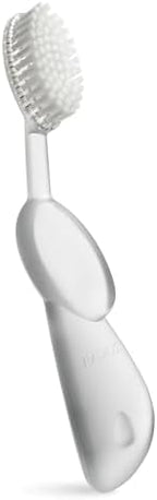 RADIUS Toothbrush, Original Big Brush & Case, Right Handed, Clear Brush with Clear Case, BPA Free ADA Accepted