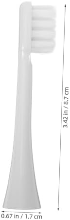 FRCOLOR 10pcs Soft Electric Toothbrush Replacement Heads Compatible with Libode and Other Popular Models Deep Cleaning Bristles for Sensitive Gums and Enhanced Plaque Removal