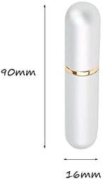 Silver Aluminum Essential Oil Nasal Inhaler Tubes Personal Empty Refillable Elegant Aluminum and Glass Nasal Inhalers Set with Cotton Wicks 5 pcs