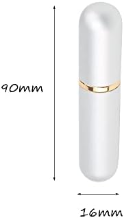 Silver Aluminum Essential Oil Nasal Inhaler Tubes Personal Empty Refillable Elegant Aluminum and Glass Nasal Inhalers Set with Cotton Wicks 5 pcs