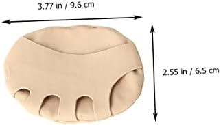 FRCOLOR 3pairs High Elasticity Soft Forefoot Cushion Pads for and Comfort - and -Friction Design Fits Shoes Including Heels Flats and Mules