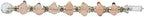 Amazing Gemstone Crystal Chakra Wand Healing Crystal Wands Witchcraft - Rose Quartz Tumbled Crystal Wand for Meditation, Witchcraft, Healing, Yoga, Magic and More - Crystals and Healing Stones Gift