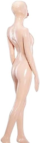 Full body latex catsuit. Hooded, Zipped Back Waist, Sheer Black, Made To Order
