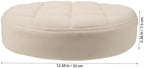 PRETYZOOM Round Stool Modern Bar Stool Cushion Dia.12.6 Replacement Seat Accessory Chair Seating Part for Wholesale Supplies, Kitchen, Dining Cushions, PU, White
