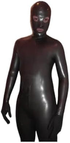 Sexy Latex Gummi Men Full Cover Suit Catsuit Rubber Bodysuit With Special Back Zip Jumpsuit Clothing
