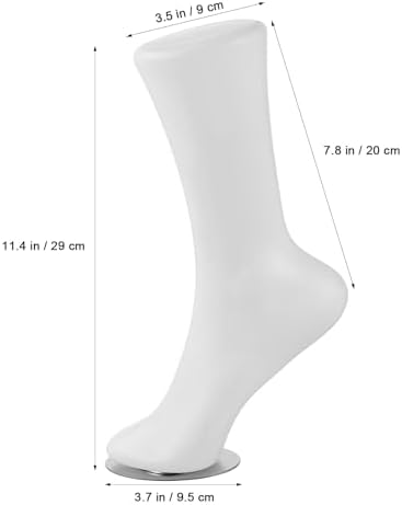 DOITOOL Foot Mannequin for Socks Display,Female Plastic Foot Model Sock Mannequin,Ankle Bracelet Jewelry Display,Short Stocking Mannequin,Foot Display,Sock Display Stand for Shop Home